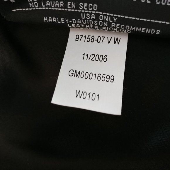 Women's 1W Harley-Davidson Leather Studded Jacket 97158-07VW - Picture 6 of 7